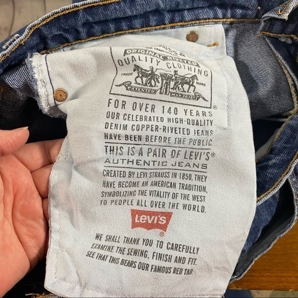 Levi’s 550 Vintage Relaxed Fit Tapered Leg 12 Reg M - Picture 8 of 9